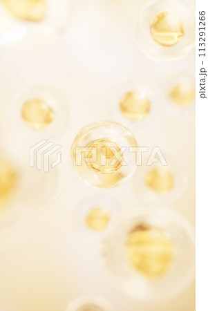 Transparent cell with biotechnology and cosmetic concept, 3d rendering. Transparent cell with biotechnology and cosmetic concept, 3d rendering. 113291266