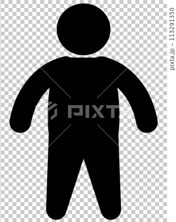 ぽっちゃりした棒人間 ぽっちゃりした棒人間 113291350