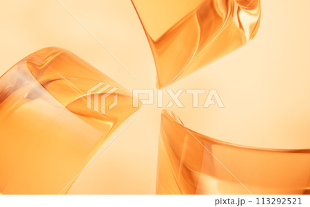 Abstract curve geometries background, 3d rendering. 113292521
