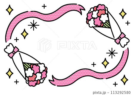 母の日イメージフレーム 母の日イメージフレーム 113292580