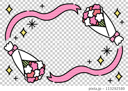 母の日イメージフレーム 母の日イメージフレーム 113292580