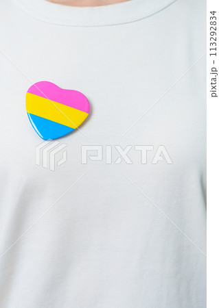 Pansexual Pride Day and LGBT pride month concept. hand holding pink, yellow and blue heart shape for Lesbian, Gay, Bisexual, Transgender, Queer and Pansexual community Pansexual Pride Day and LGBT pride month concept. hand holding pink, yellow and blue heart shape for Lesbian, Gay, Bisexual, Transgender, Queer and Pansexual community 113292834