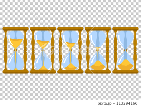 Time flow in an hourglass Time flow in an hourglass 113294160