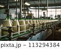 Dairy Production Line Bottling Milk 113294384