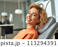 Smiling Woman at the Dentist 113294391