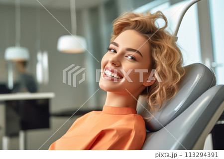 Smiling Woman at the Dentist Smiling Woman at the Dentist 113294391
