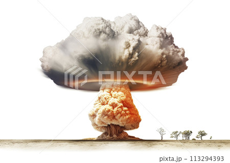 Nuclear Explosion Mushroom Cloud 113294393
