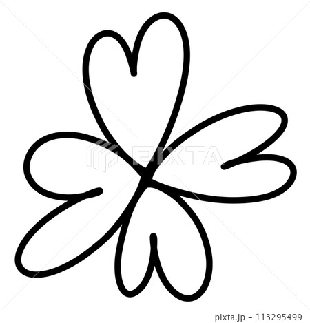 四つ葉のクローバー 113295499