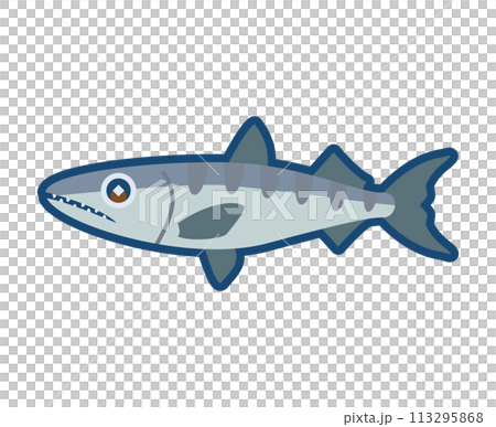 Cute illustration of a yachtfish 113295868