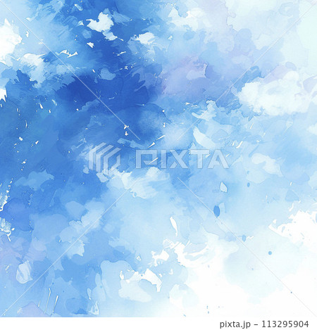 幻想的な青いテクスチャ背景　AI画像 113295904