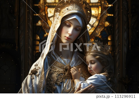Virgen del Carmen, Blessed Virgin Mary, Our Lady Nossa Senhora do Carmo, mother of God in the Catholic religion, Madonna, religion faith Christianity Jesus Christ, saints holy. Virgen del Carmen, Blessed Virgin Mary, Our Lady Nossa Senhora do Carmo, mother of God in the Catholic religion, Madonna, religion faith Christianity Jesus Christ, saints holy. 113296911