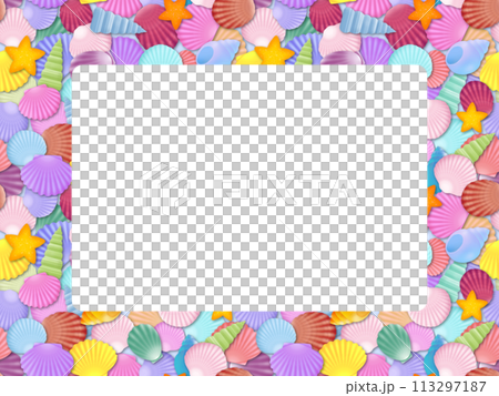 Colorful shell frame K-1 113297187