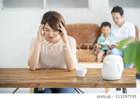 主婦　孤独　悩み　 113297195