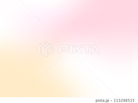 ピンクとイエローと白色のグラデーション背景素材 113298515