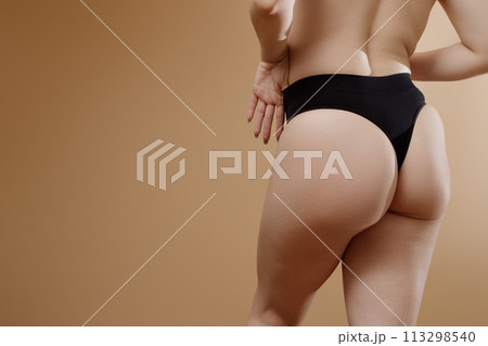 Unaltered , natural skin and body. Real woman body Unaltered , natural skin and body. Real woman body 113298540