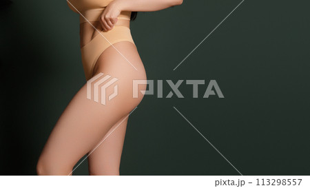 Body Shaping Spa And Slimming. Closeup cropped of 113298557