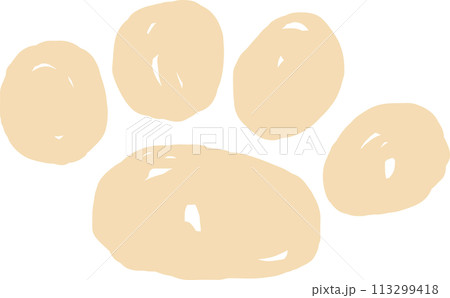 オレンジベージュの肉球 113299418