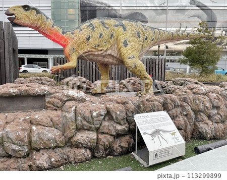 【福井】JR福井駅と恐竜モニュメント 113299899