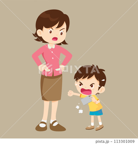parent angry to kid addicted phone 113301009