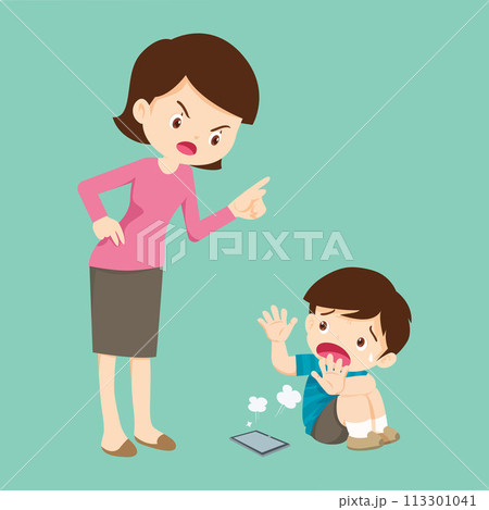 parent angry to kid addicted phone parent angry to kid addicted phone 113301041