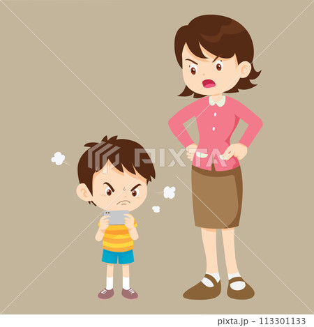 parent angry to kid addicted phone 113301133