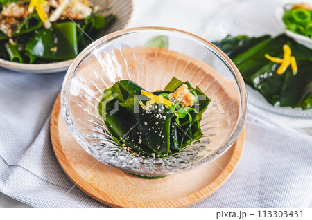 ワカメの酢の物 ワカメの酢の物 113303431