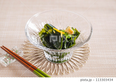 ワカメの酢の物 113303434