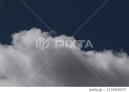 Cloudscape scenery, overcast weather above dark blue sky. Storm clouds floating in a rainy dull day with natural light. White and grey scenic environment background. Nature view. Cloudscape scenery, overcast weather above dark blue sky. Storm clouds floating in a rainy dull day with natural light. White and grey scenic environment background. Nature view. 113303637