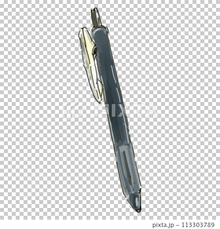 [Mono Illustration] Ballpoint pen (color) 113303789