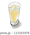 【食べ物イラスト】オレンジジュース 113303976