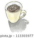 【食べ物イラスト】ホットコーヒー 113303977