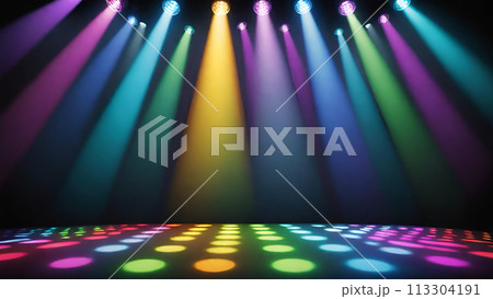 ステージ・舞台・スポットライトの素材	 113304191