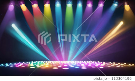 ステージ・舞台・スポットライトの素材	 113304196