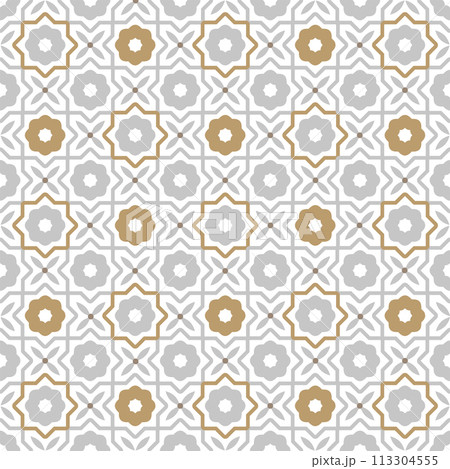 Pattern india seamless oriental flora vintage indian background. 113304555