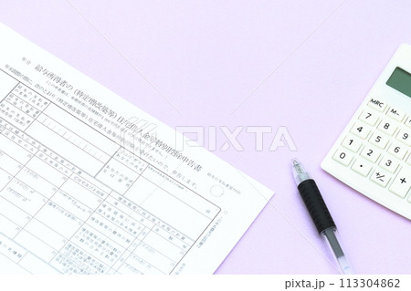 住宅借入金等特別控除申告書 113304862