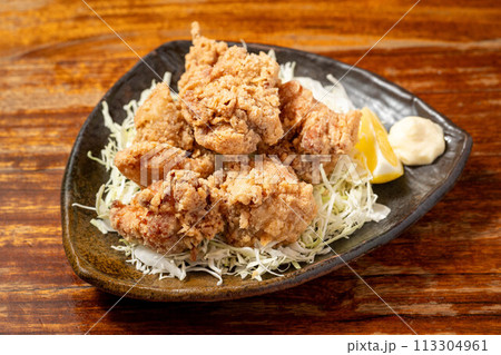 鳥の唐揚げ 鳥の唐揚げ 113304961