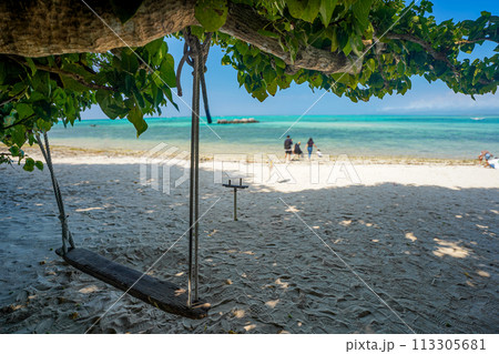 沖縄県　竹富島の星砂海岸　カイジ浜　 113305681