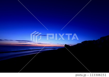 北海道佐呂間海岸夜明け前 北海道佐呂間海岸夜明け前 113306151