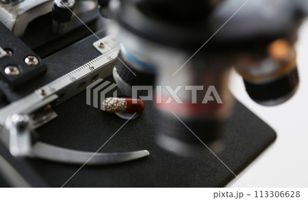 The head microscope on the background of The head microscope on the background of 113306628