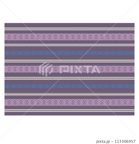 博多織・献上柄風の背景・柄・模様Ⓕ 博多織・献上柄風の背景・柄・模様Ⓕ 113306957