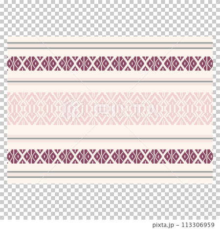 博多織・献上柄風の背景・柄・模様Ⓑ 113306959