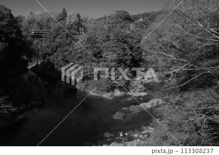 鉄道写真 鉄道風景 飯田線 モノクロ 鉄道写真 鉄道風景 飯田線 モノクロ 113308237