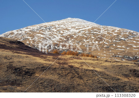 Beautiful highland landscape. Beautiful autumn view, mountain scenery Beautiful highland landscape. Beautiful autumn view, mountain scenery 113308320