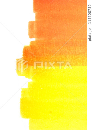 Abstract blended watercolor felt pen colour on paper texture background 113308739