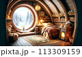 冬の暖かい部屋 113309159