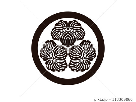 丸に三ツ蔦 113309860