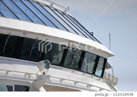 停泊中の大型クルーズ船（東京国際クルーズターミナル） 113310436