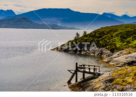 Coastline view from Atlantic Road in Norway Coastline view from Atlantic Road in Norway 113310516