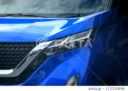 車のヘッドライト 113310696