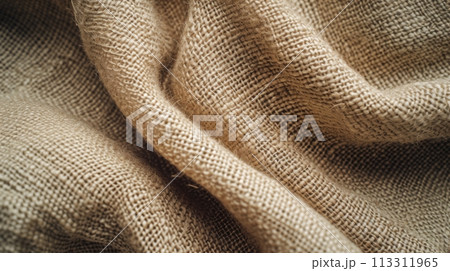 Woven fabric with visible textures and patterns. 113311965